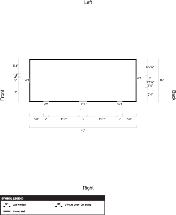 Side Garden Shed 16x60 - DANCO Buildings