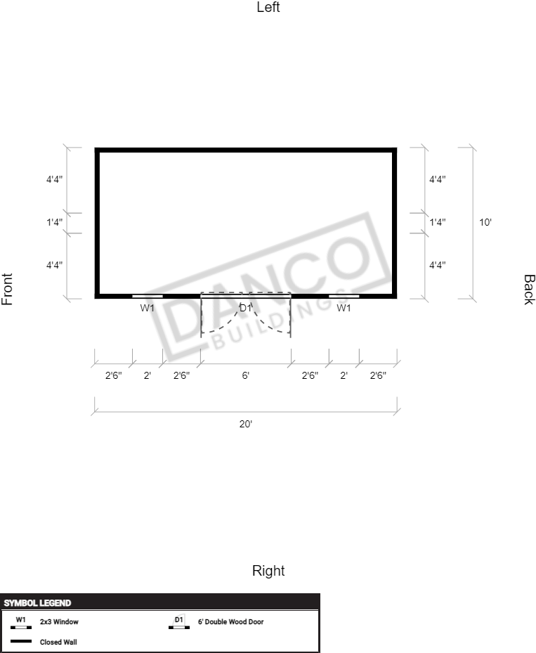 Garden Shed 10x20/231091 - DANCO Buildings