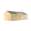 Side Garden Shed 16x40
