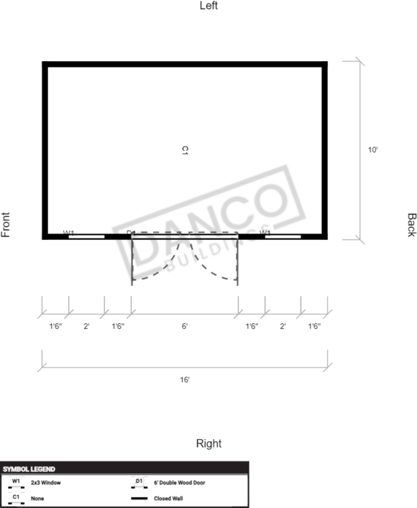 Economy Garden Shed 10x16 231290 - Image 2