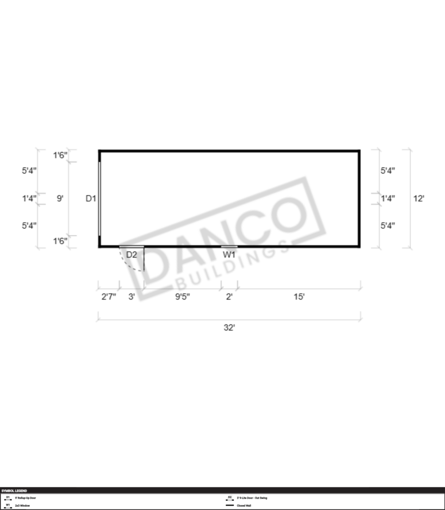 Garage12x32 231319 DANCO Buildings garage12x32-231319-danco-buildings