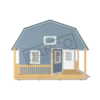 Deluxe Lofted Barn Cabin 16x40 - Image 6