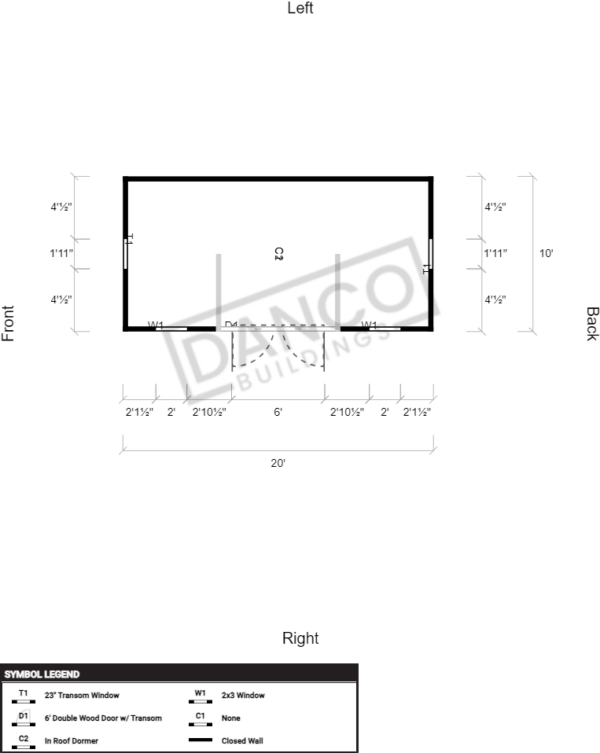 Dormer Shed 10x20/231399 - Image 2