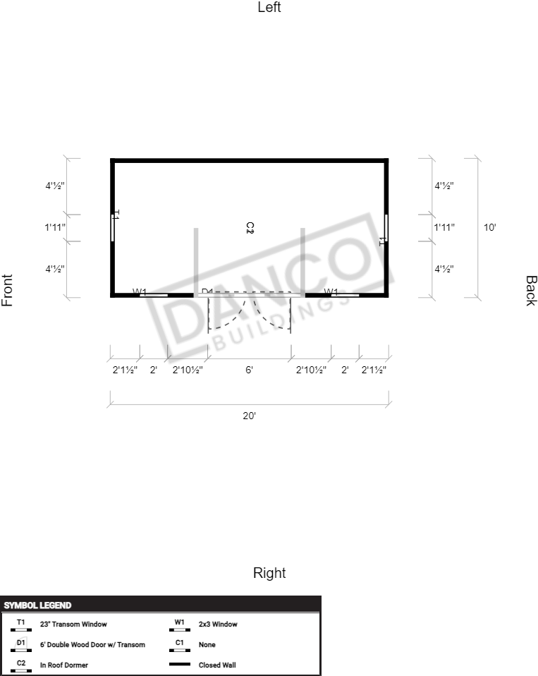 Dormer Shed 10x20/231399 - DANCO Buildings