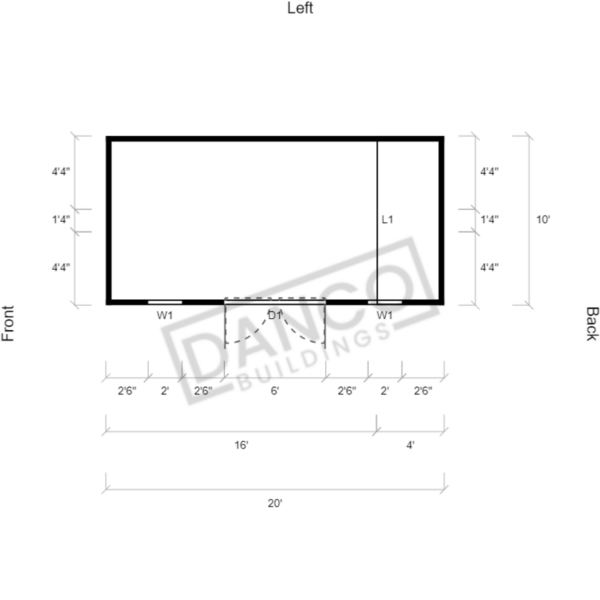 Side Lofted Barn 10x20 - Image 2