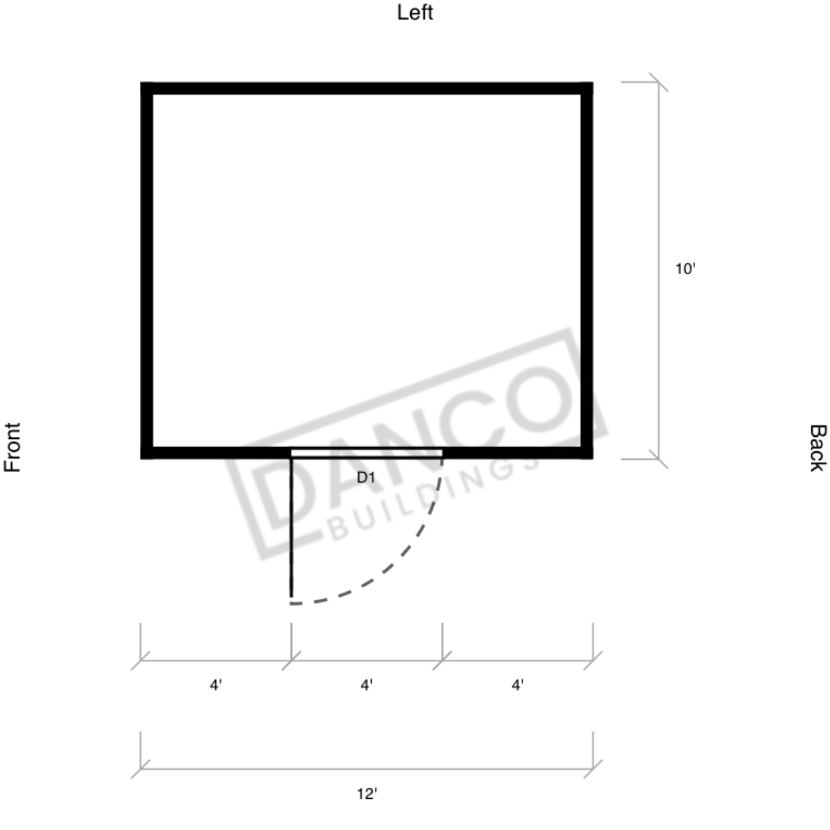 Extra Economy Metal Utility 10x12 - Image 2
