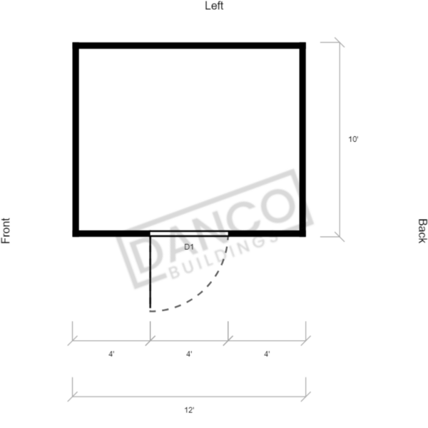 Extra Economy Metal Utility 10x12 - Image 2