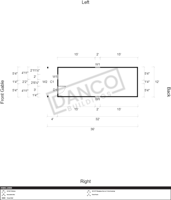 Lofted Barn Cabin 12x36 - Image 2