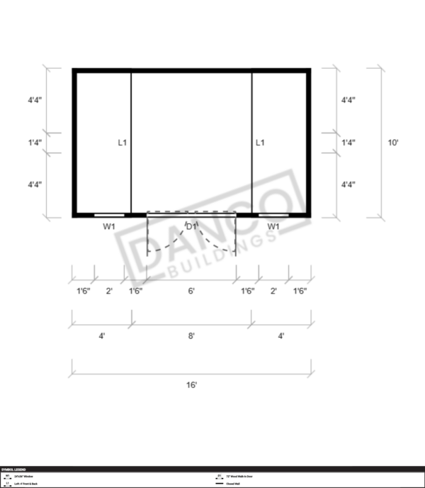 Side Lofted Barn 10x16/231618 - Image 2