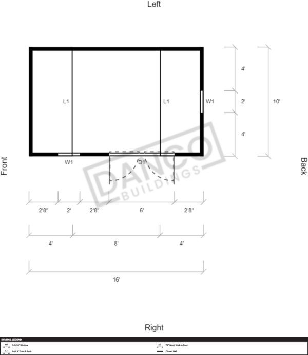 Side Lofted Barn 10x16 - Image 2