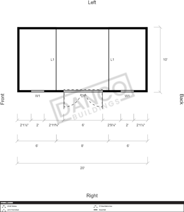 Side Lofted Barn 10x20 - Image 2