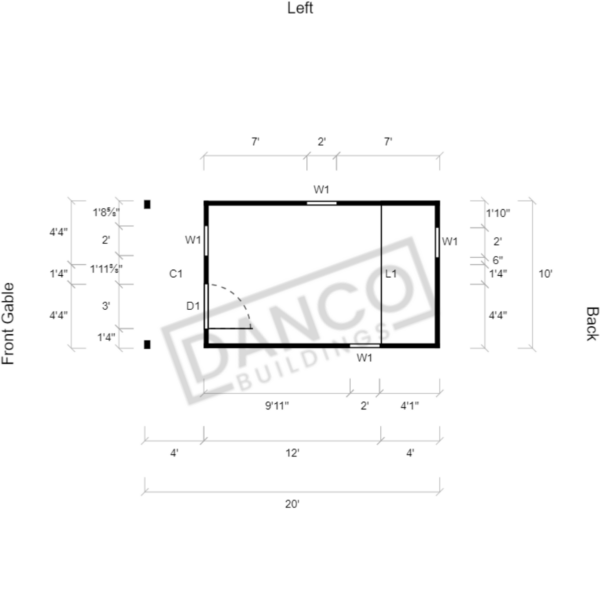 Lofted Barn Cabin 10x20 - Image 2