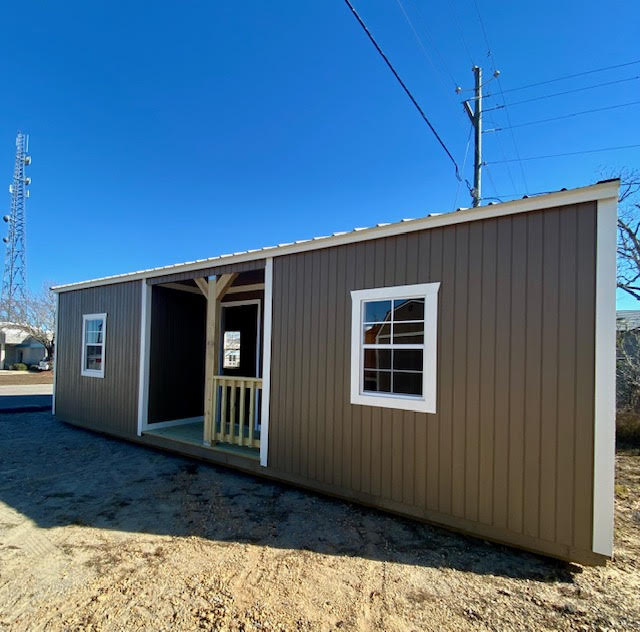 Center Side Porch Cabin 12x28/231692 - DANCO Buildings