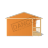 Corner Porch Cabin 16x32 - Image 6