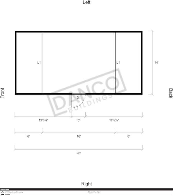 Side Lofted Barn 14x28 - Image 2