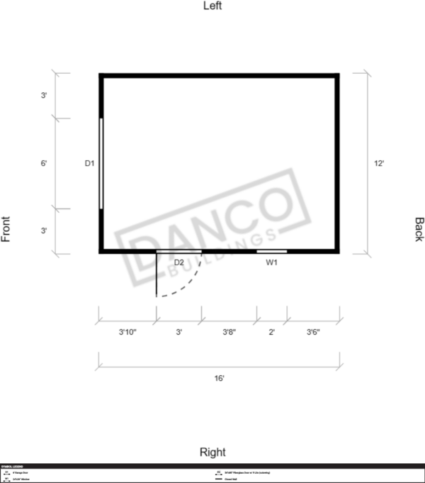 Economy Wood Utility 12x16 - Image 2