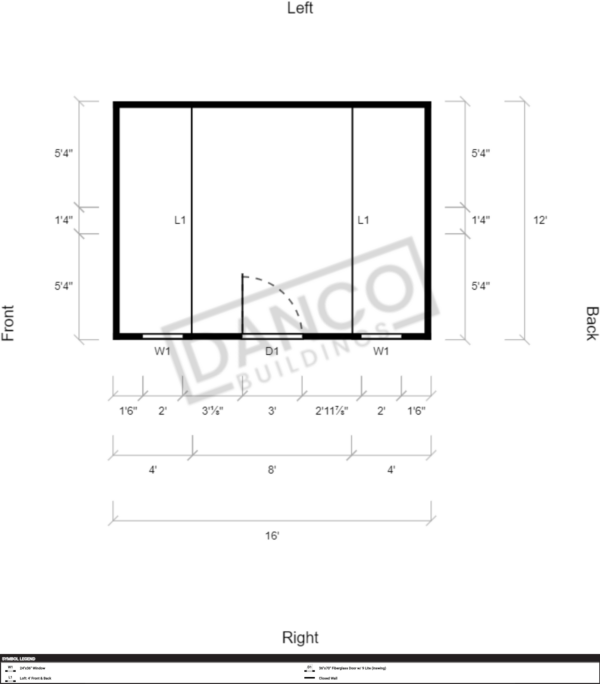 Side Lofted Barn 12x16 - Image 2