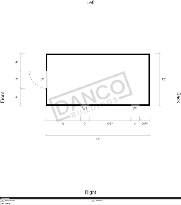 Extra Economy Metal Utility 12x24 - Image 2