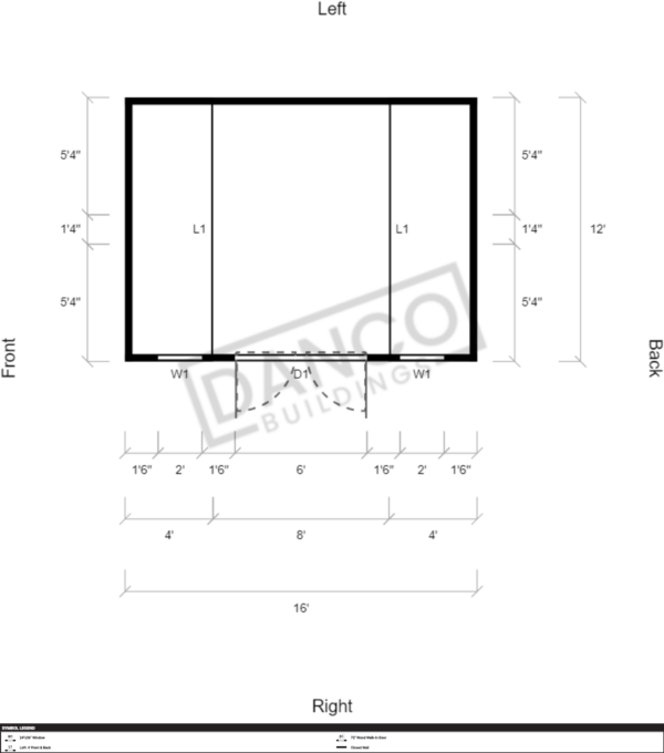 Side Lofted Barn 12x16 - Image 2