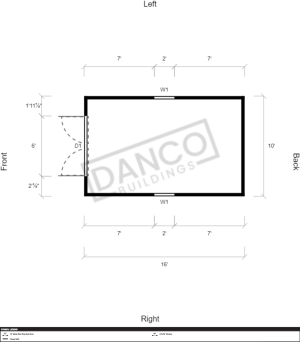 Extra Economy Lofted Barn 10x16 - Image 2
