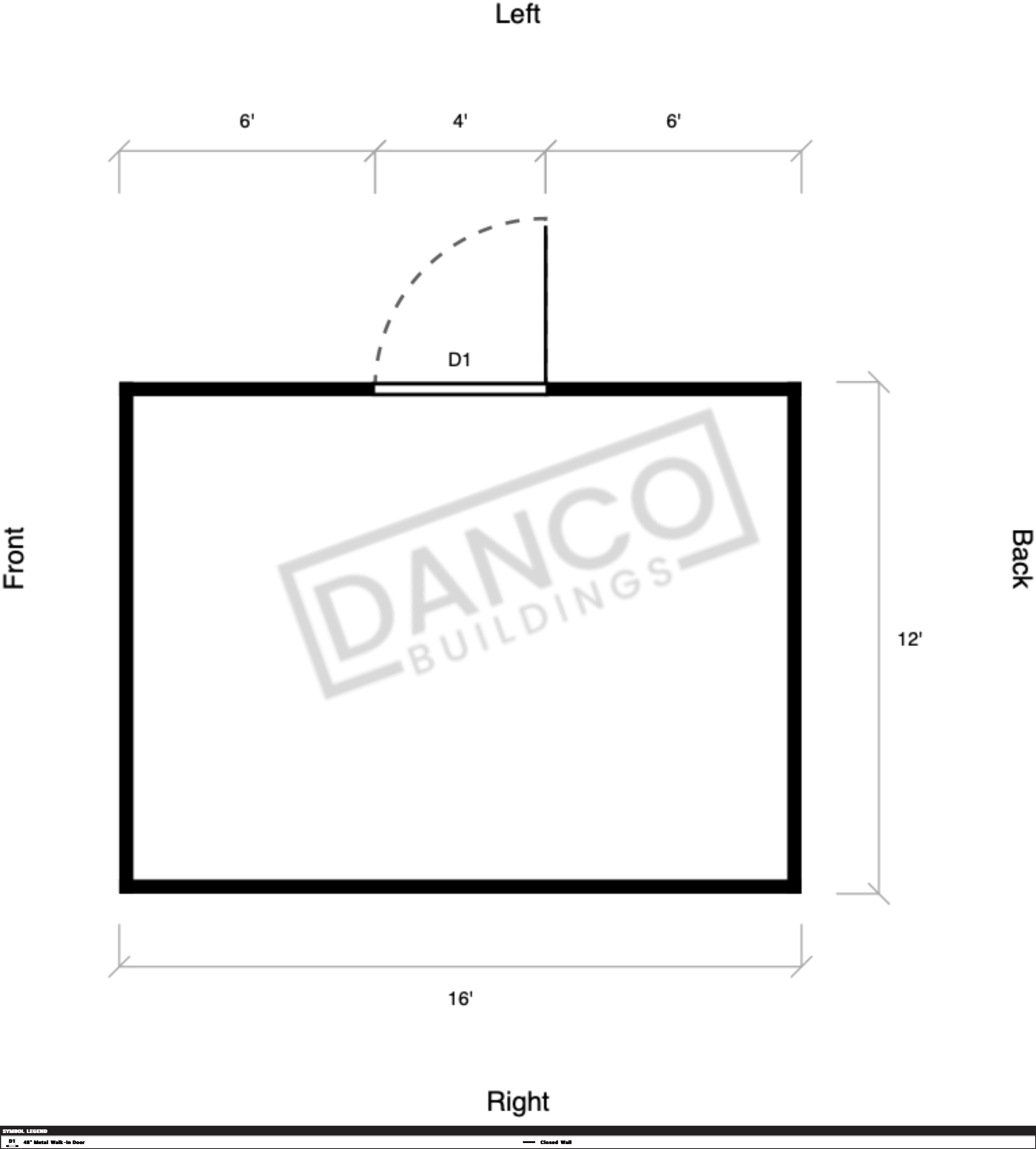 Extra Economy Metal Utility 12x16 - Image 2