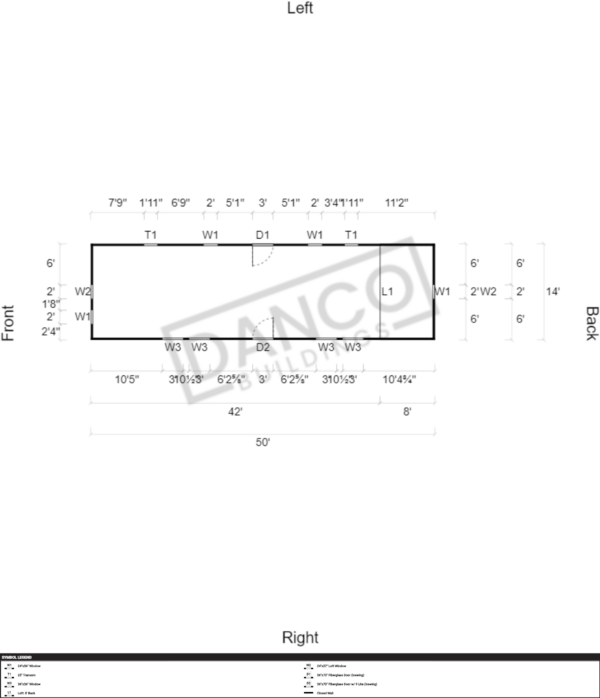 Side Lofted Barn 14x50 - Image 2