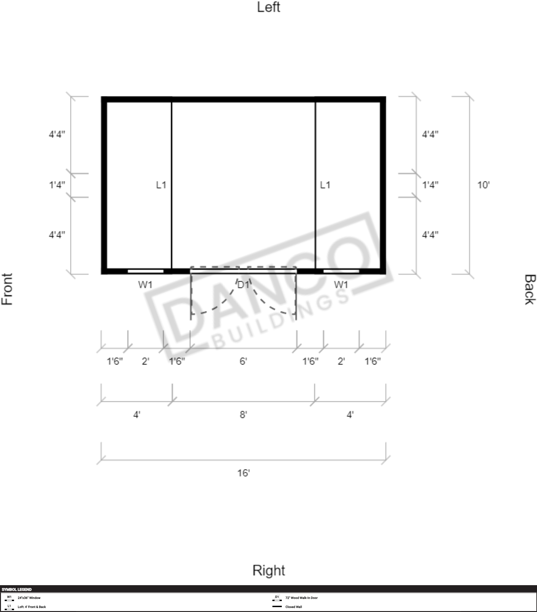 Side Lofted Barn 10x16 - Image 2