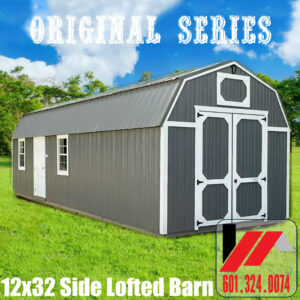Side Lofted Barn 12x32/240224