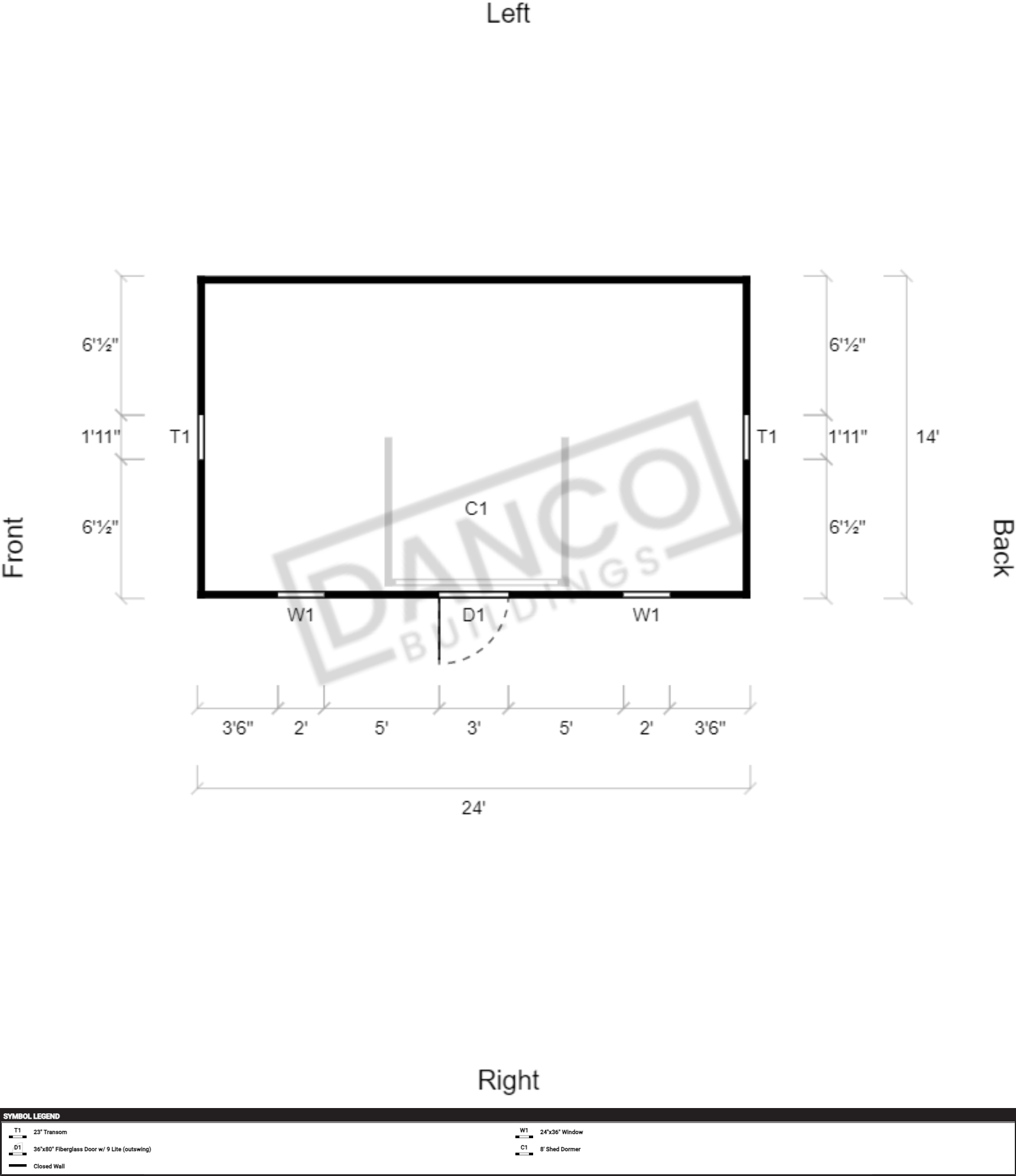 Dormer Shed 14x24 - DANCO Buildings