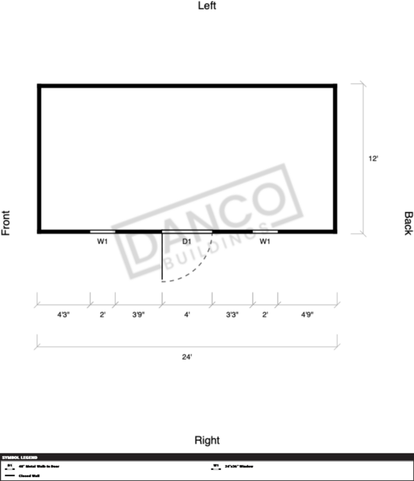 Extra Economy Metal Utility 12x24 - Image 2