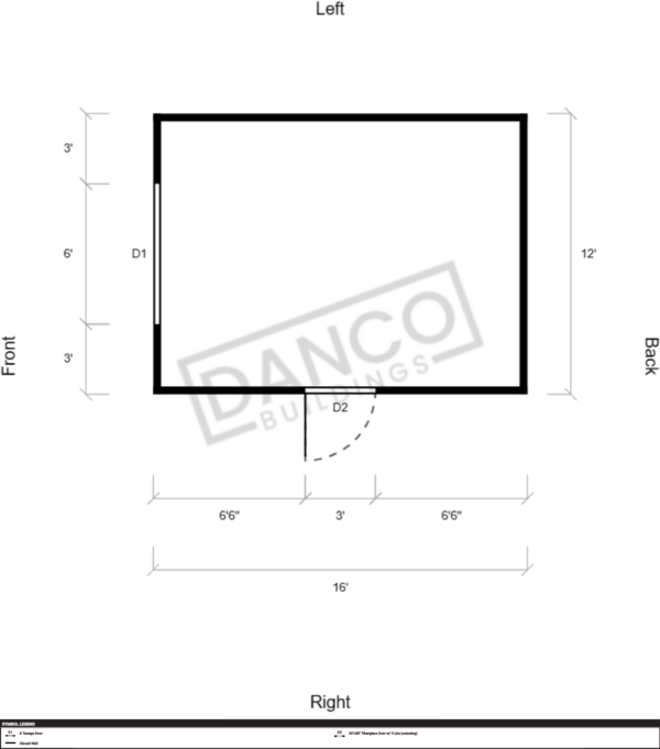 Economy Wood Utility 12x16 - Image 2