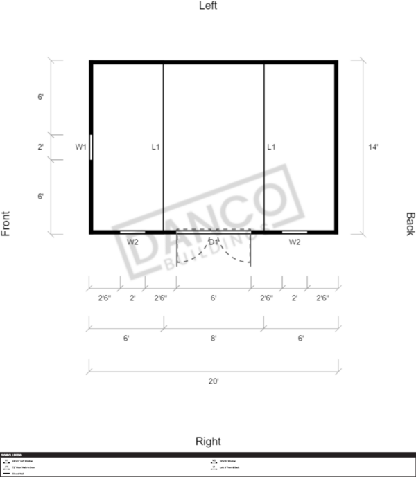 Side Lofted Barn 14x20 - Image 2