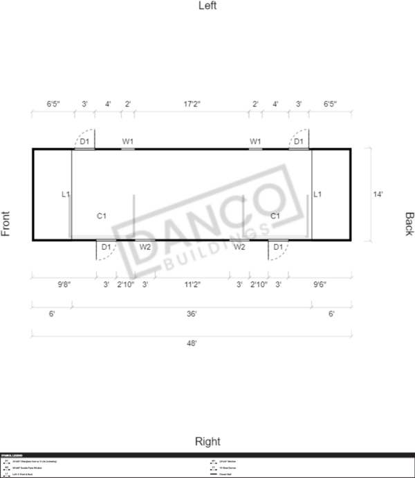 Utility Shed 14x48 - Image 2