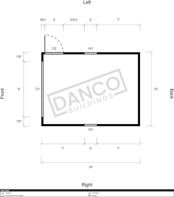 Lofted Barn Garage 12x16 - Image 2