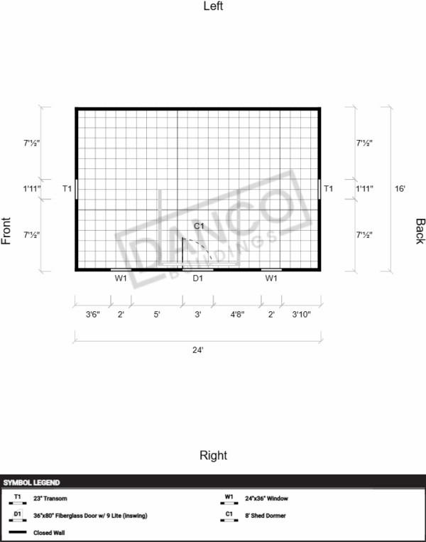 Dormer Shed 16x24 - Image 2