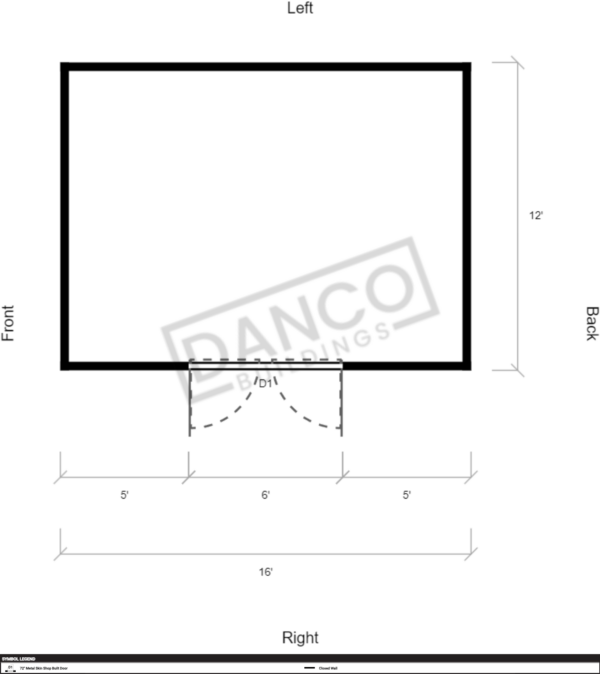 Utility Shed Premium 12x16 - Image 2