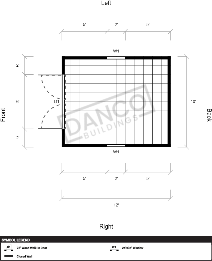 Economy Wood Utility 10x12 - Image 2
