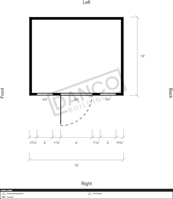 Extra Economy Lofted Barn 10x12 - Image 2