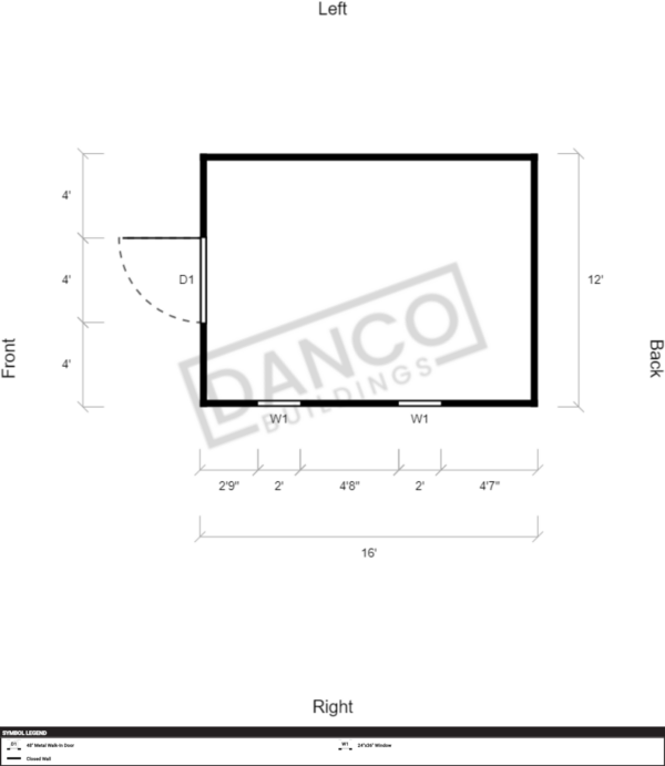 Utility Shed Premium 12x16 - Image 2