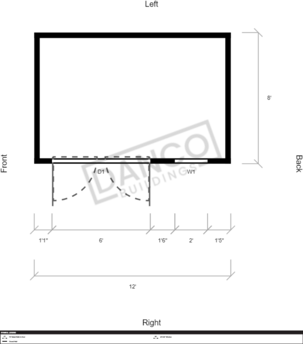 Extra Economy Metal Utility 8x12 - Image 2