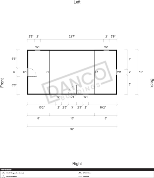 Side Lofted Barn 16x32 - Image 2