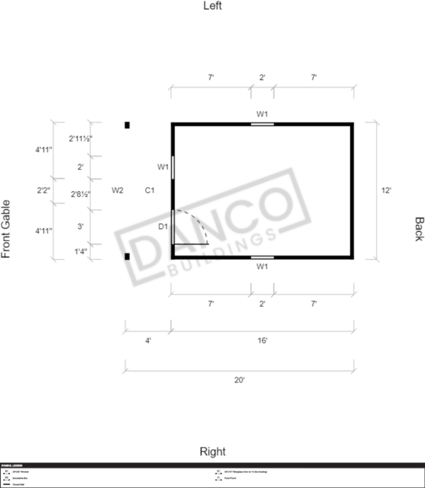 Lofted Barn Cabin 12x20 - Image 2