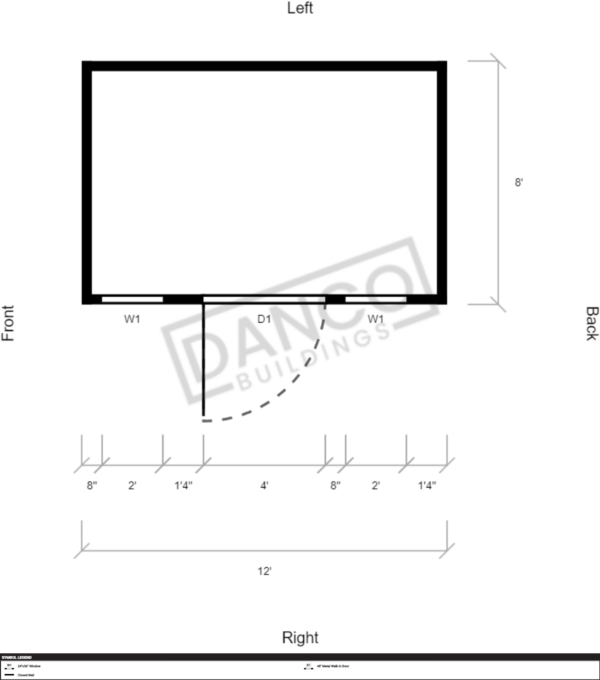 Utility Shed Premium 8x12 - Image 2