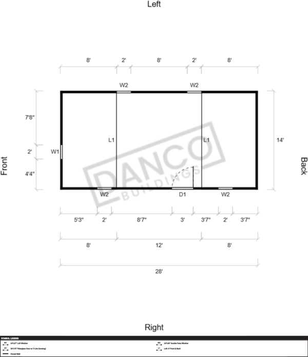 Side Lofted Barn 14x28 - Image 2