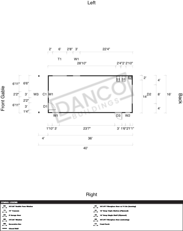 Lofted Barn Cabin 16x40 - Image 2