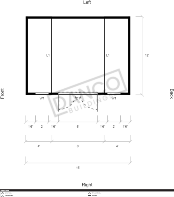 Side Lofted Barn 12x16 - Image 2