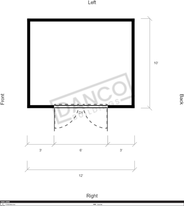 Extra Economy Metal Utility 10x12 - Image 2