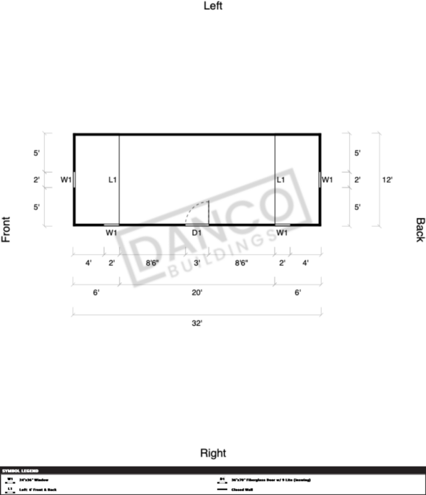 Side Lofted Barn 12x32 - Image 2