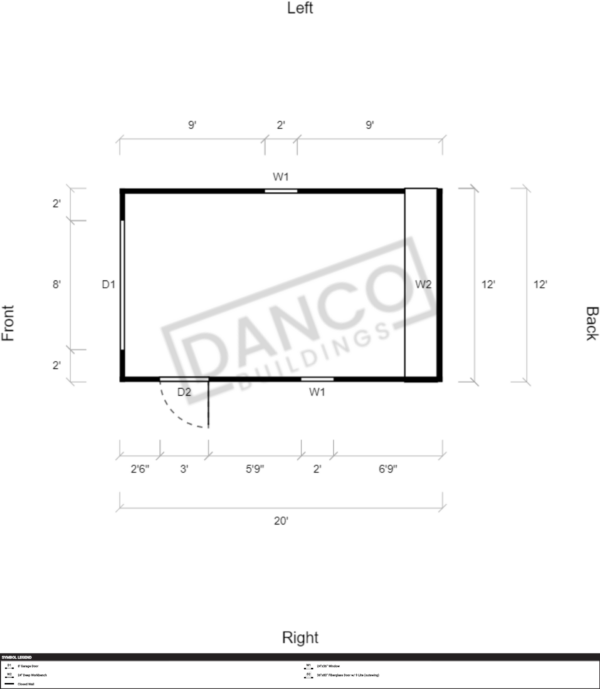 Utility Shed Premium 12x20 - Image 2