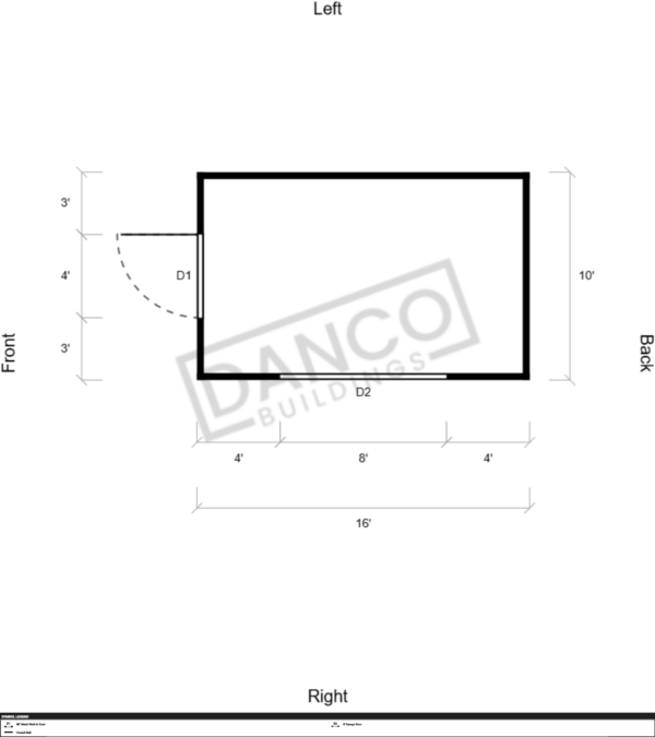 Extra Economy Metal Utility 10x16 - Image 2